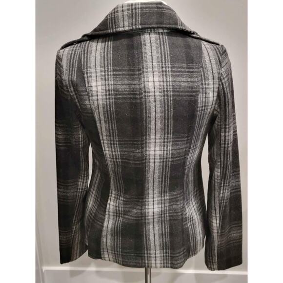 Old Navy Classic Plaid Pea Coat Jacket Women's Small - Picture 8 of 10